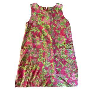 Lilly Pulitizer pink and green dress size 8